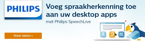 Hol lokaal Verdorren Philips SpeechLive ondersteunt nu directe spraakherkenning in toepassingen  van derden - Sercu